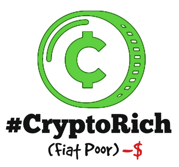 Crypto "#CryptoRich (Fiat Poor)" T-Shirt