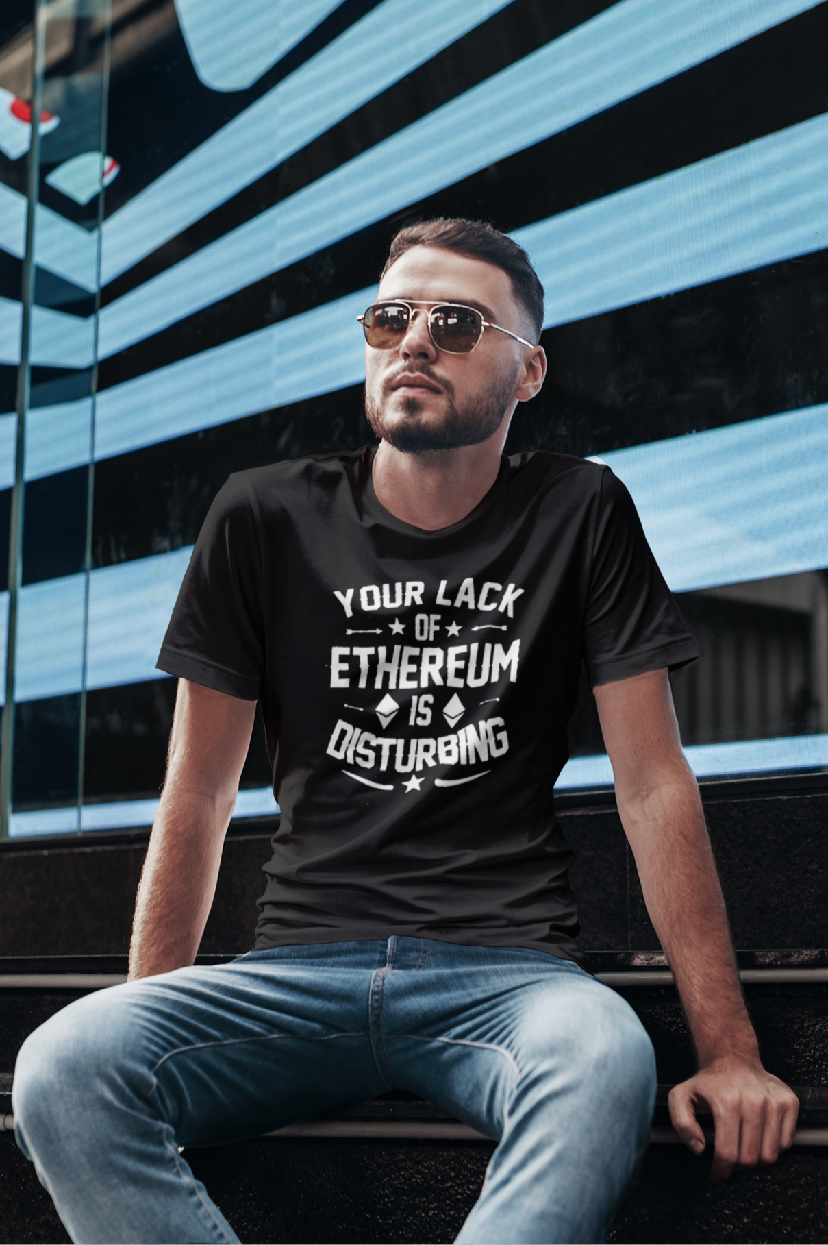 Ethereum "Your Lack of Ethereum is Distrubing" T-Shirt