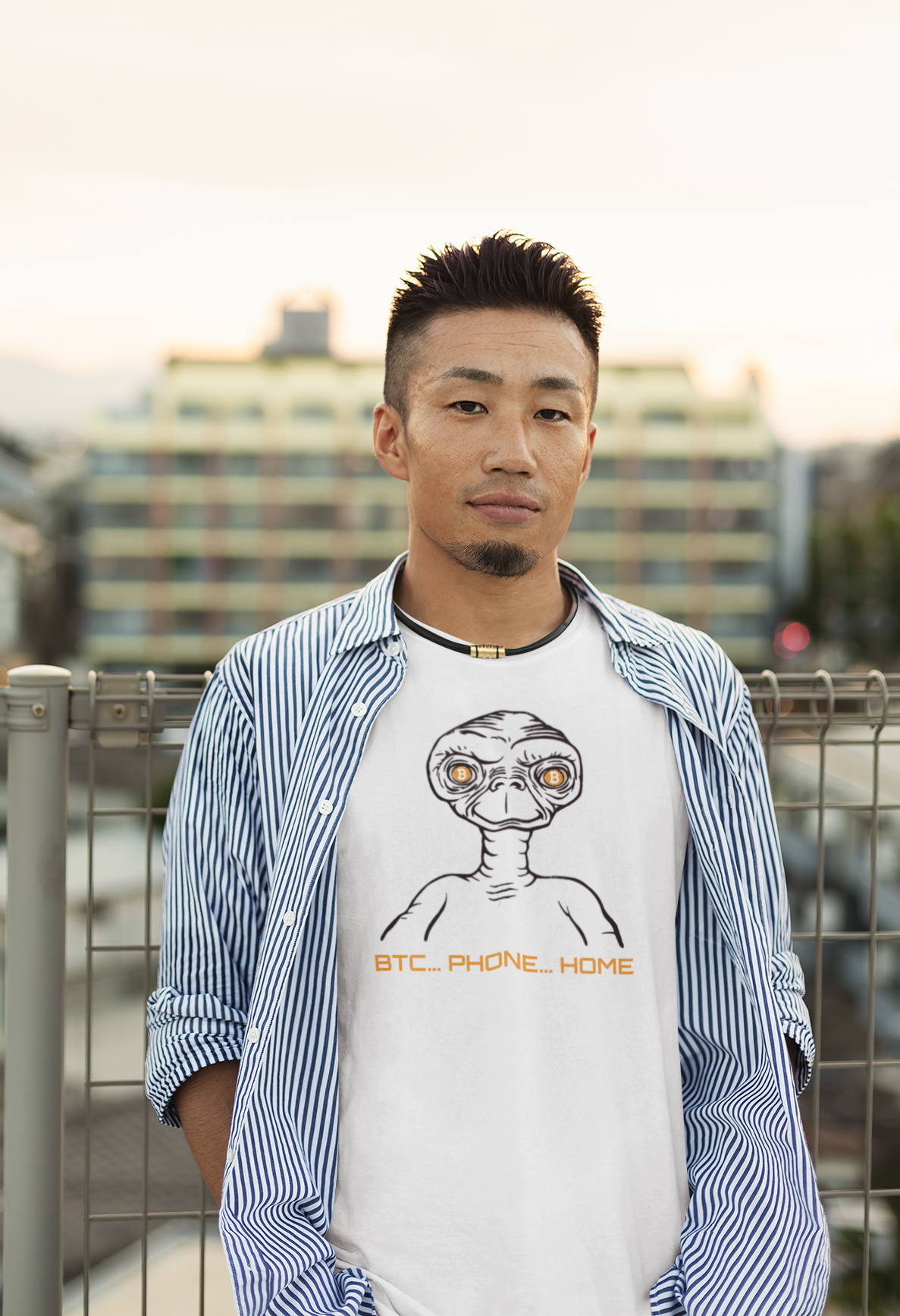 Bitcoin "BTC.. Phone.. Home" T-Shirt