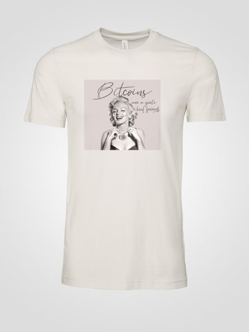 Bitcoin "Marilyn Monroe: Bitcoins are a Girl's Best Friend" T-Shirt