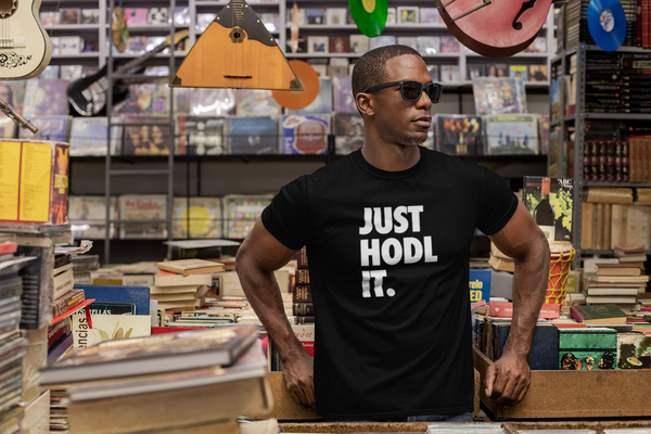 Black "JUST HODL IT" T-Shirt