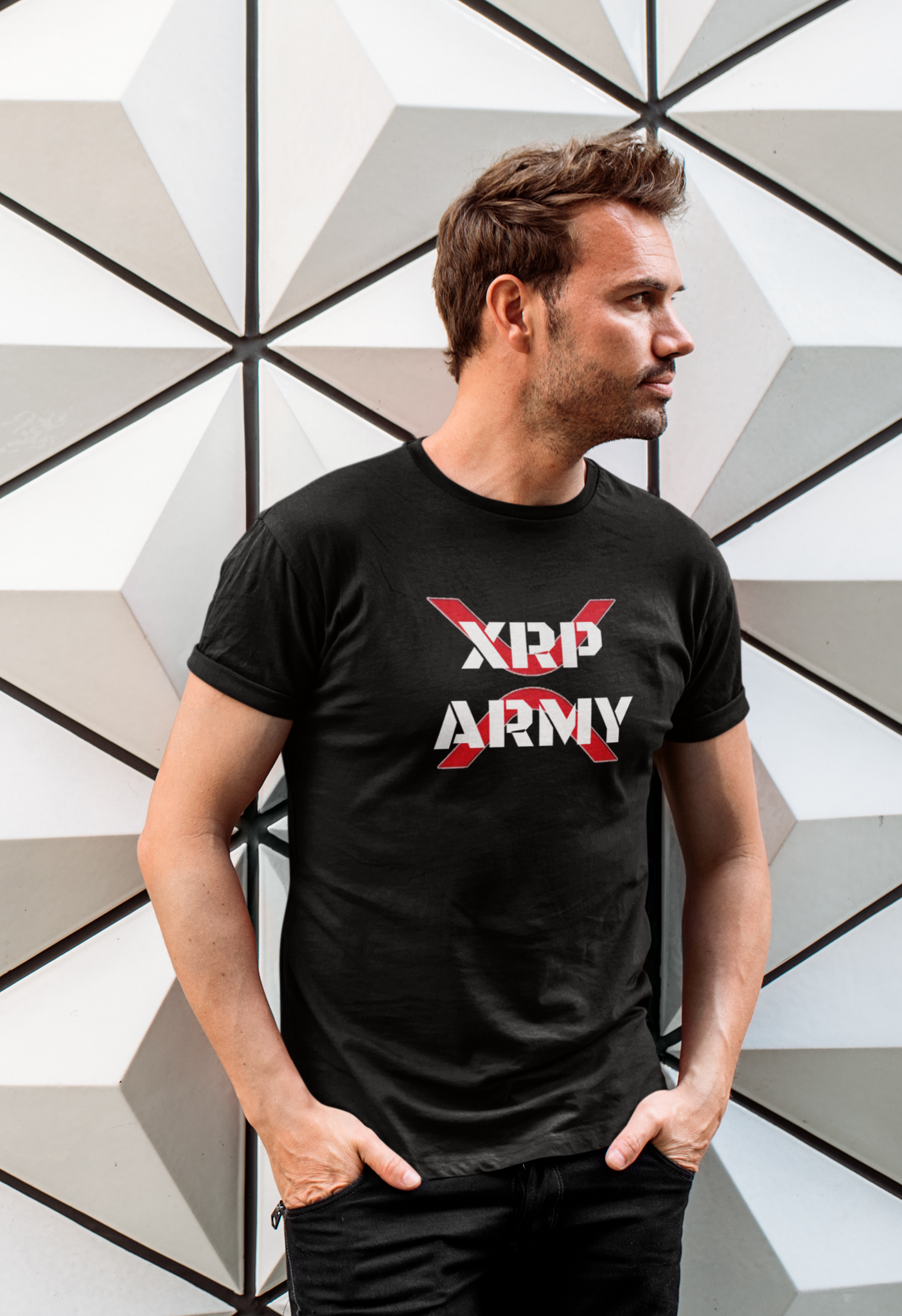 XRP "XRP ARMY" Black T-Shirt